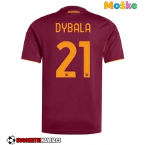 Moške Nogometnih dresov AS Roma Paulo Dybala #21 Domači 2025-26 Kratki rokavi